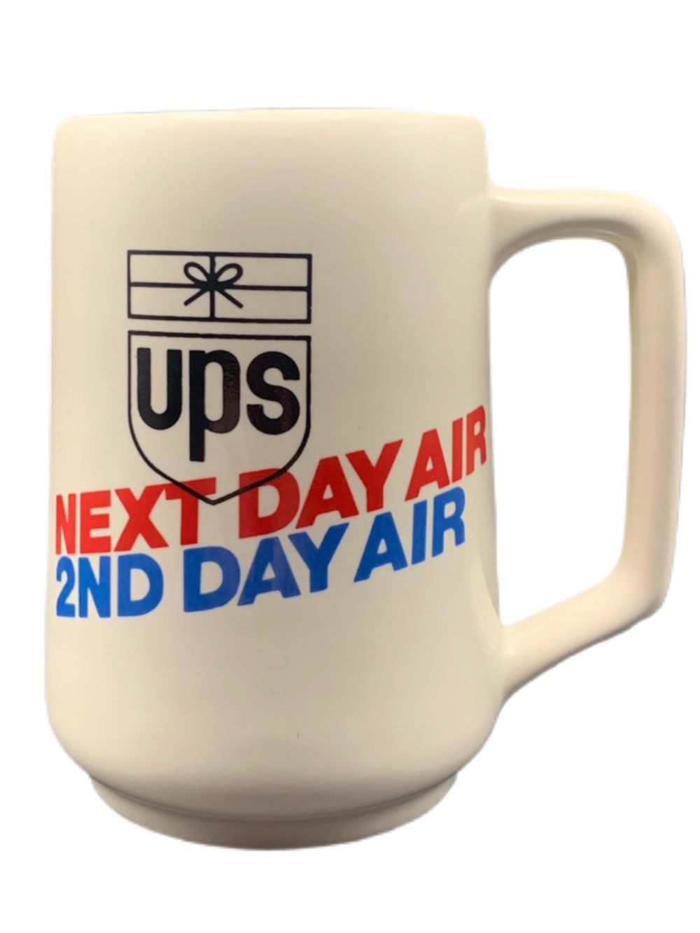 Vintage UPS Next Day Air 2nd Day Air Coffee Tea Mug Air Service Center Boston MA